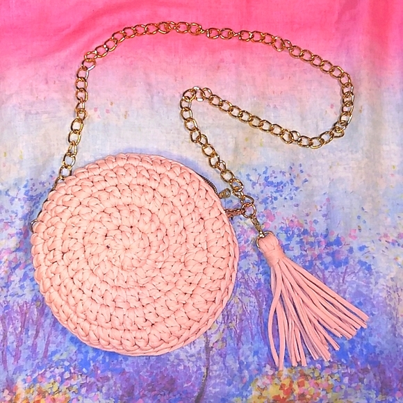 Handbags - 🌺Peach Crochet Purse